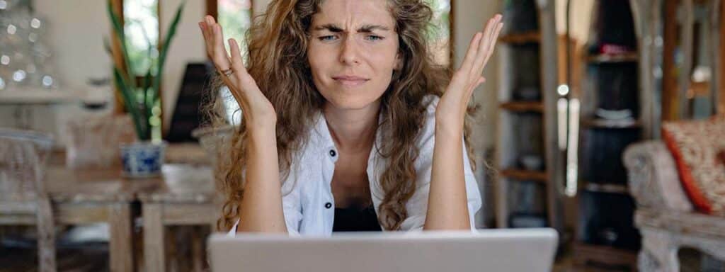 STUDIO FIVE - E-Commerce Spring Cleaning Tips: Frustrated person working on laptop.