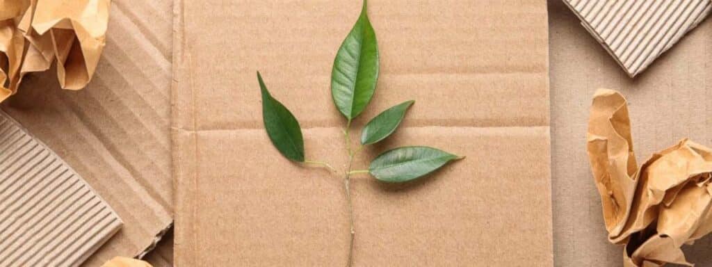 STUDIO FIVE - E-Commerce Spring Cleaning Tips: Green leaves on cardboard background