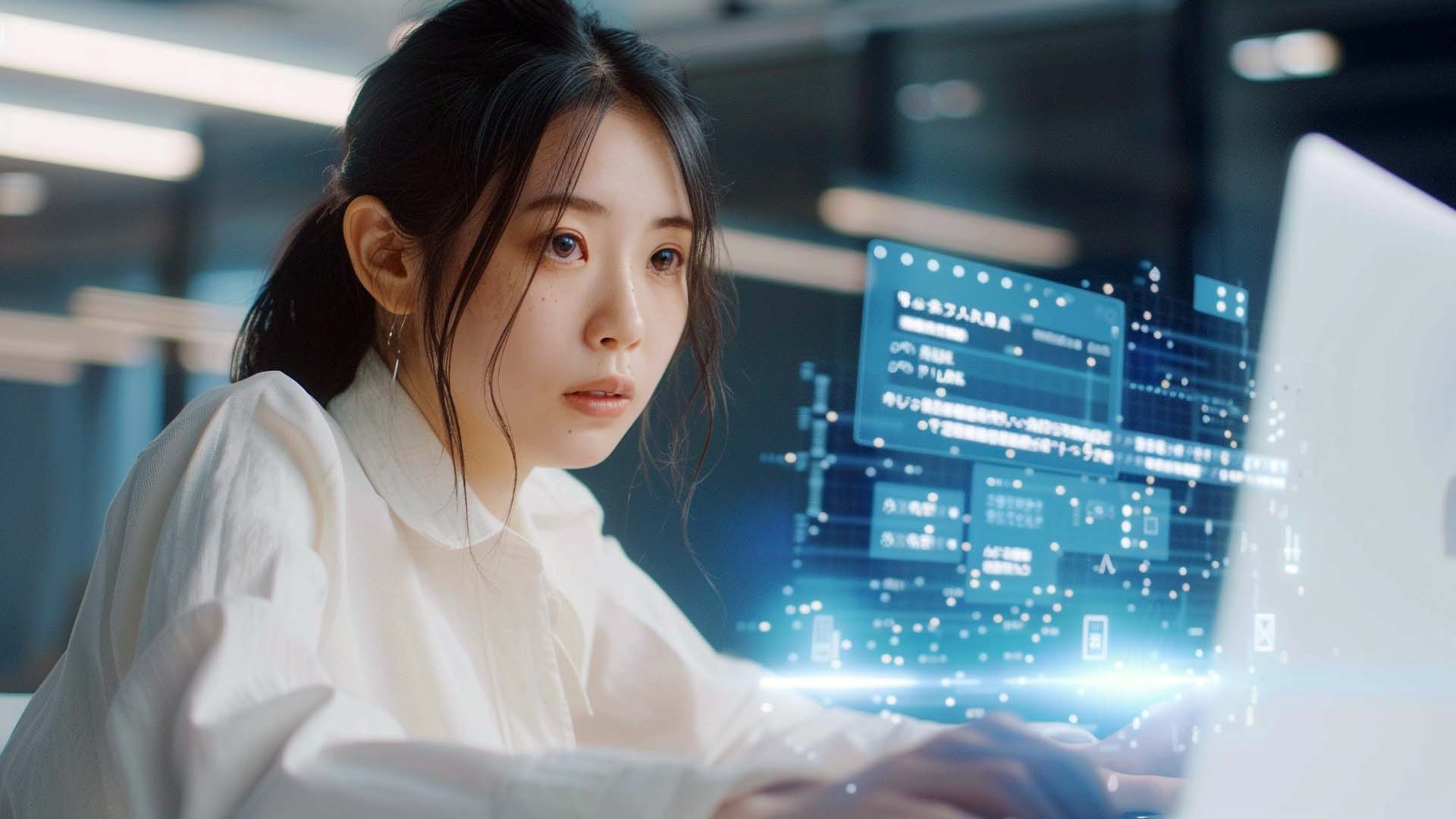 STUDIO FIVE - Smart Websites: A person working with a digital interface.